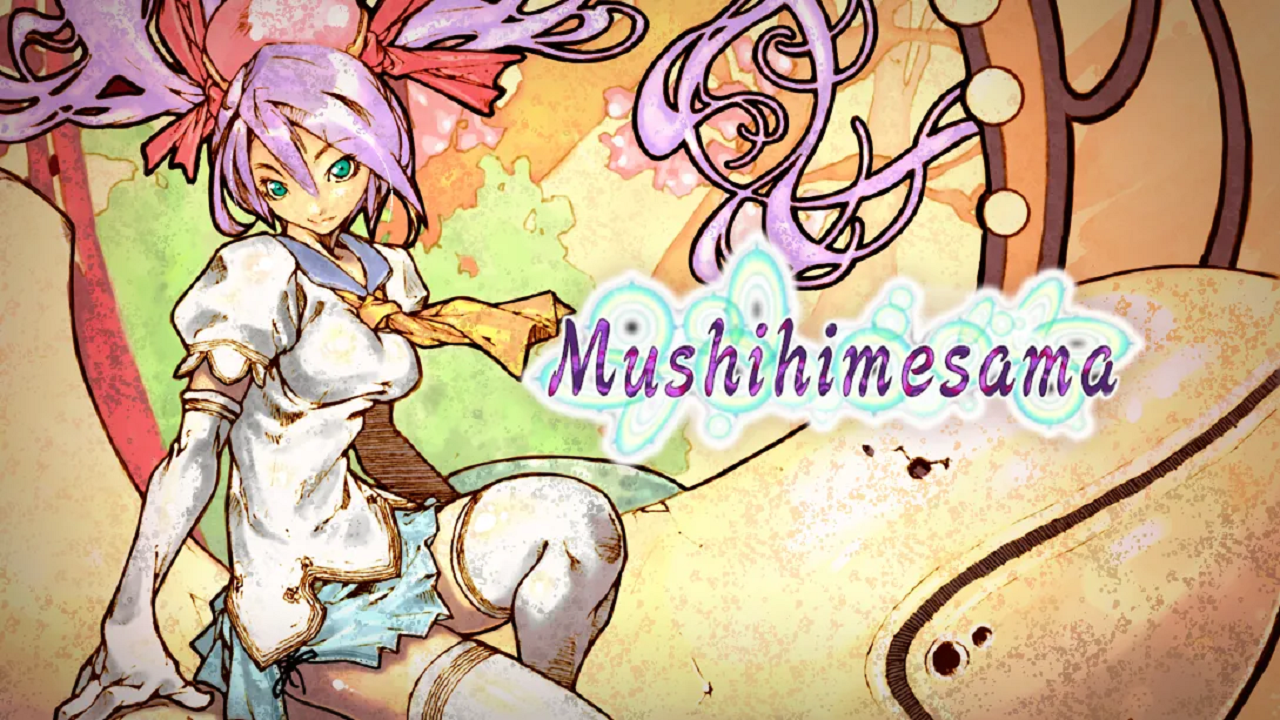 Mushihimesama title screen for Nintendo Switch