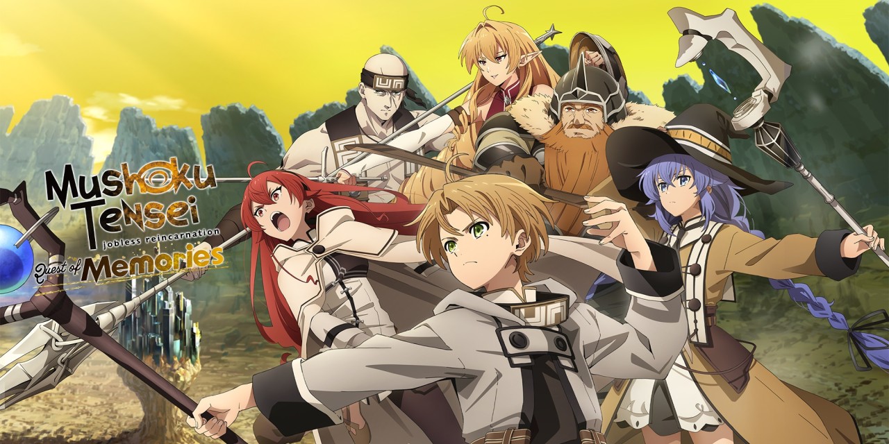 Mushoku Tensei: Jobless Reincarnation - Quest Of Memories title screen for Nintendo Switch