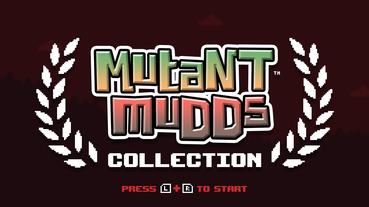 Mutant Mudds Collection title screen for Nintendo Switch
