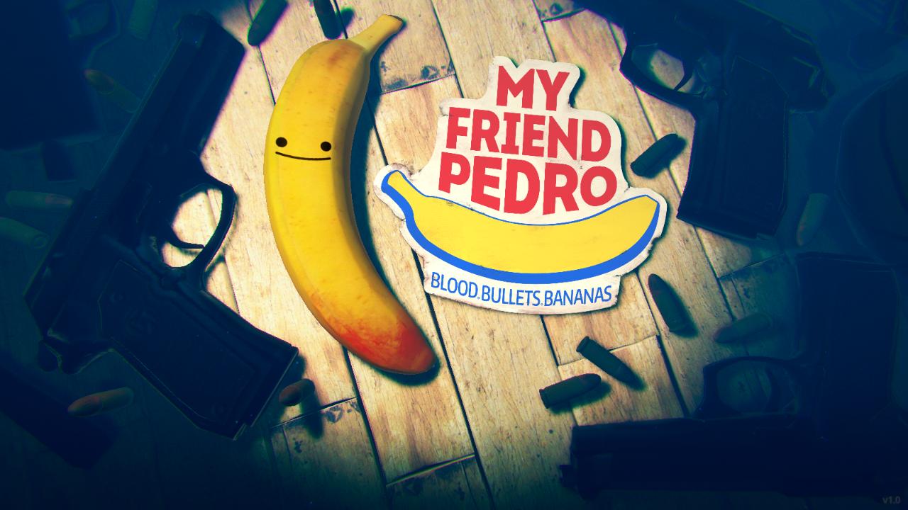 My Friend Pedro title screen for Nintendo Switch