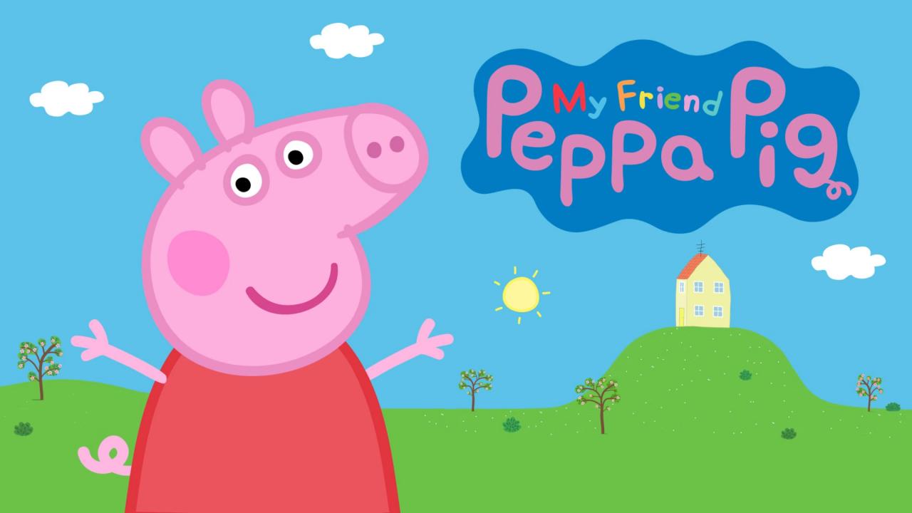 My Friend Peppa Pig title screen for Nintendo Switch
