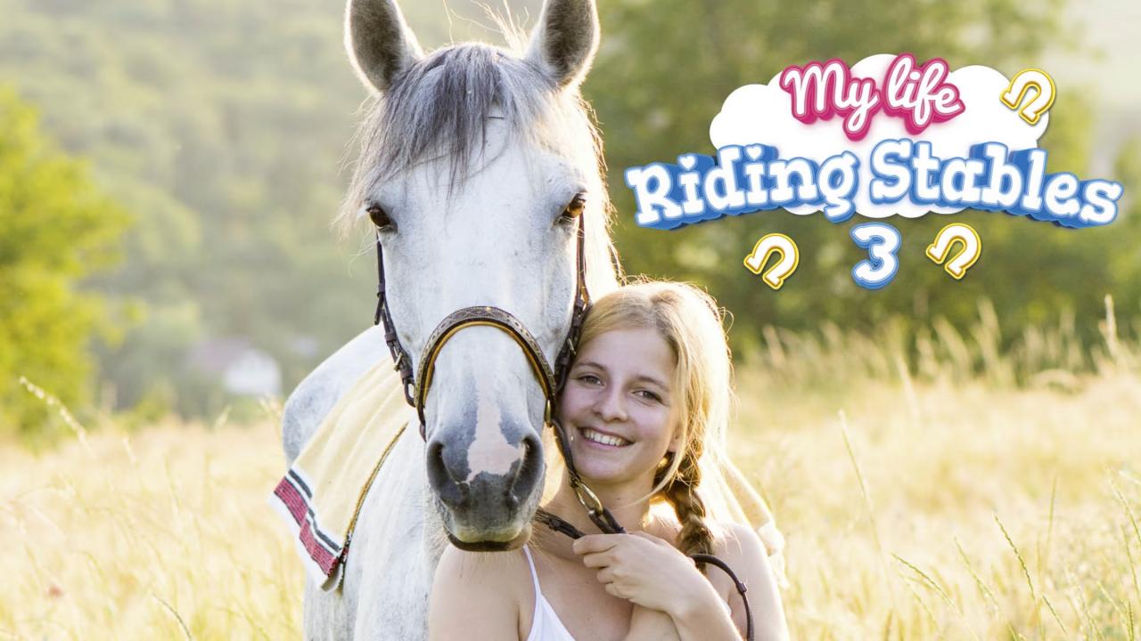 My Life: Riding Stables 3 title screen for Nintendo Switch