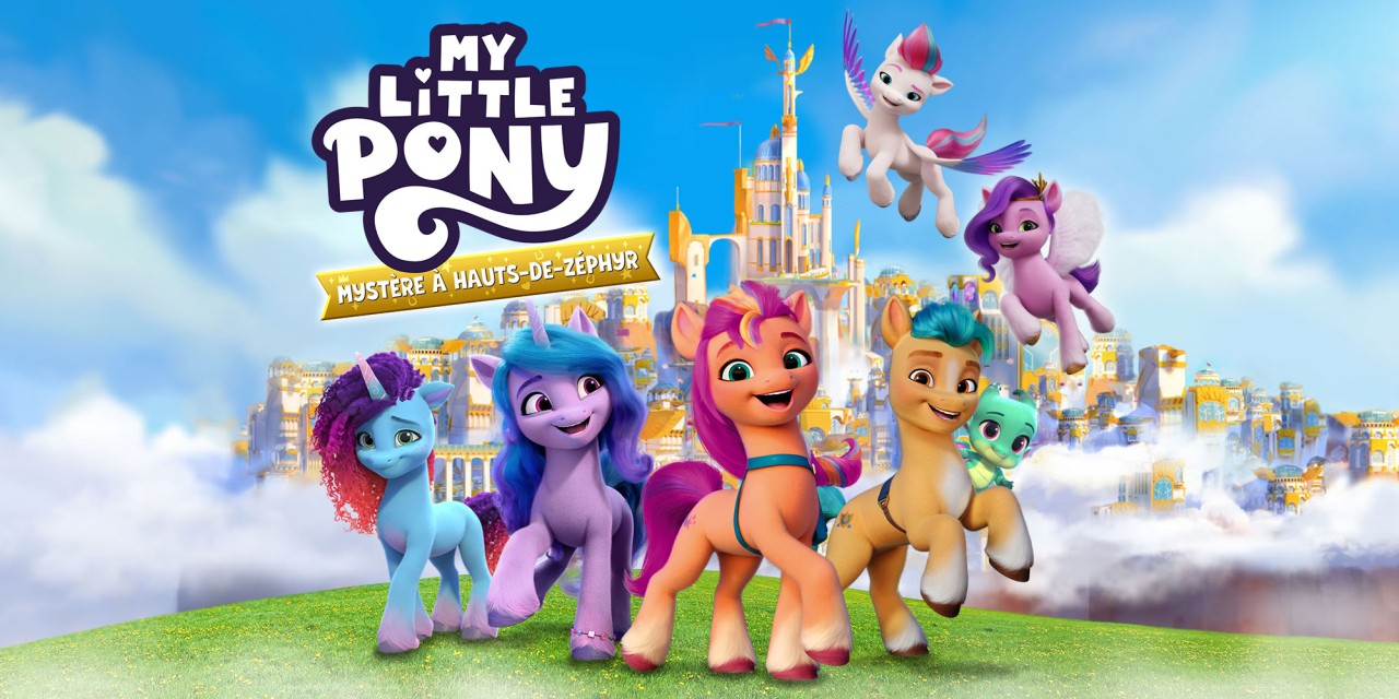 My Little Pony: A Zephyr Heights Mystery title screen for Nintendo Switch