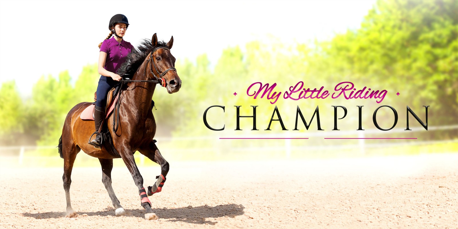 My Little Riding Champion title screen for Nintendo Switch
