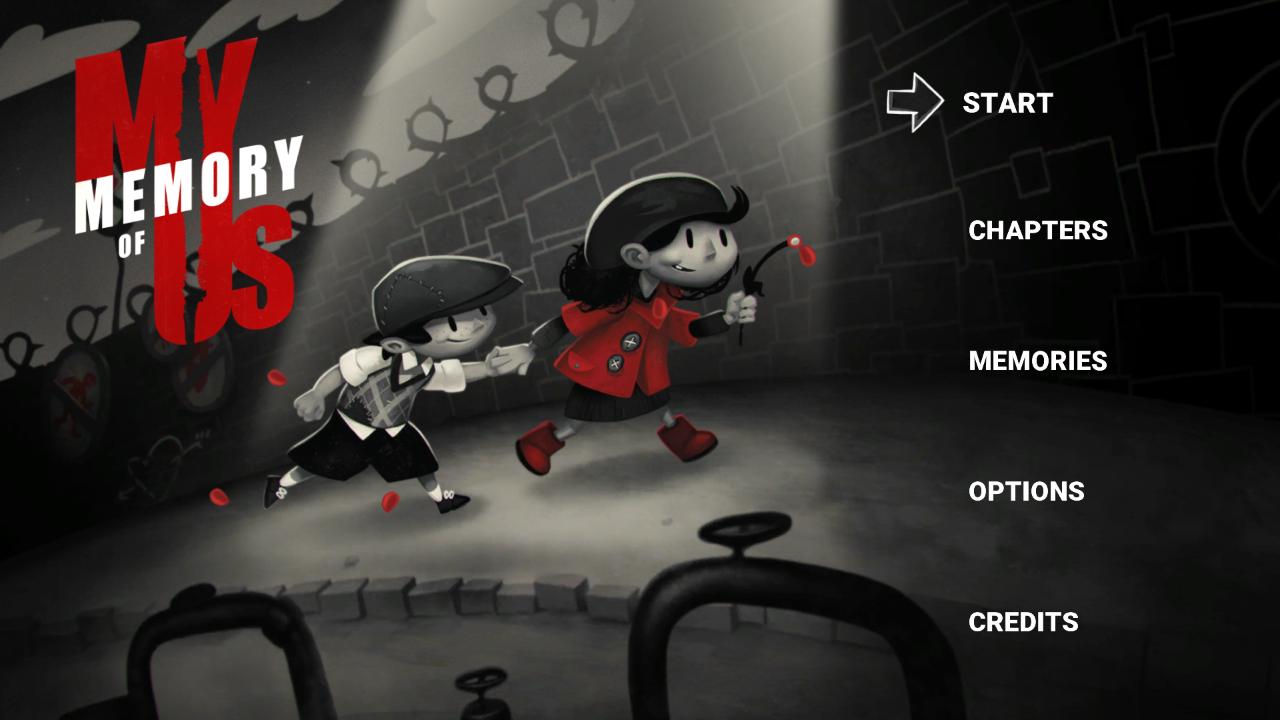 My Memory of Us title screen for Nintendo Switch