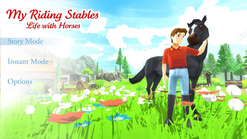 My Riding Stables: Life with Horses title screen for Nintendo Switch