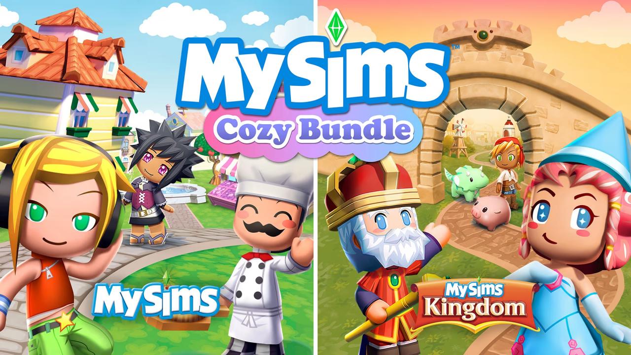 My Sims Cozy Bundle title screen for Nintendo Switch