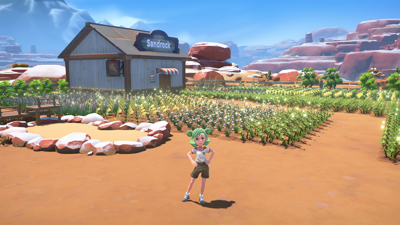 My Time at Sandrock title screen for Nintendo Switch