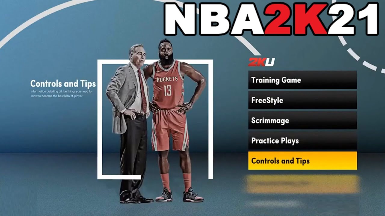 NBA 2K21 title screen for Nintendo Switch