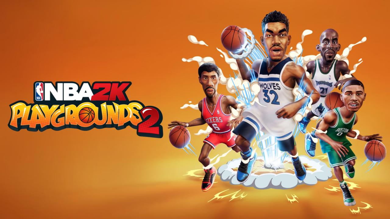 NBA 2K Playgrounds 2 title screen for Nintendo Switch
