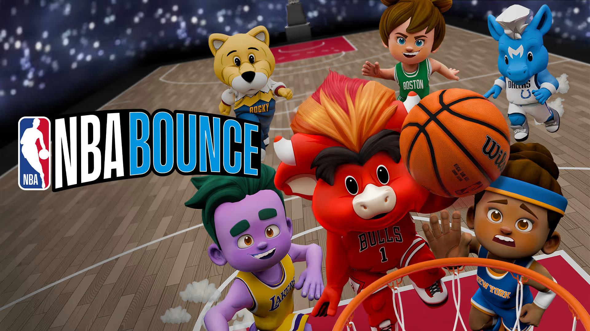 NBA Bounce title screen for Nintendo Switch