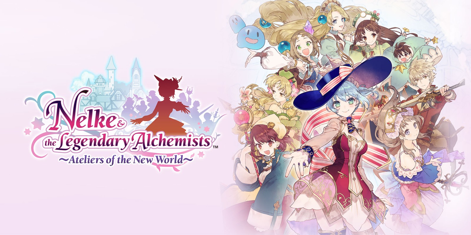 Nelke & The Legendary Alchemists: Ateliers Of The New World title screen for Nintendo Switch