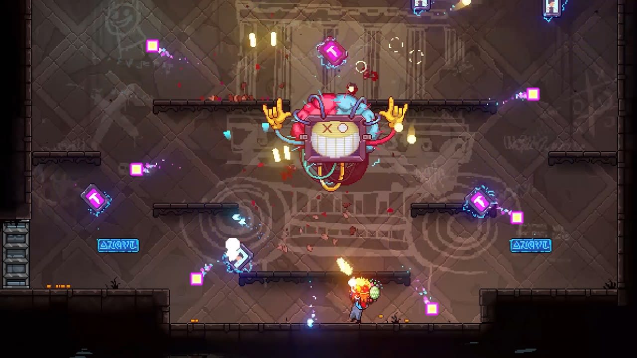 Neon Abyss title screen for Nintendo Switch
