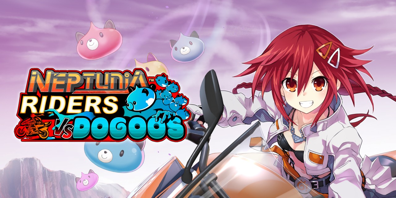 Neptunia Riders VS Dogoos title screen for Nintendo Switch