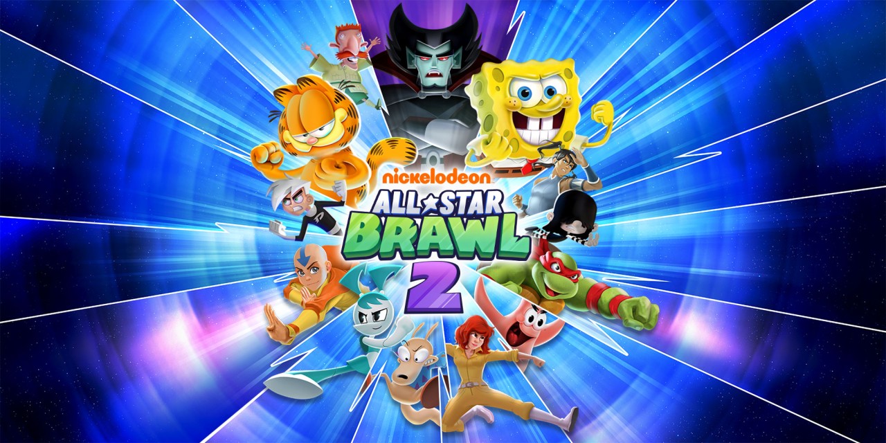 Nickelodeon All Star Brawl 2 title screen for Nintendo Switch