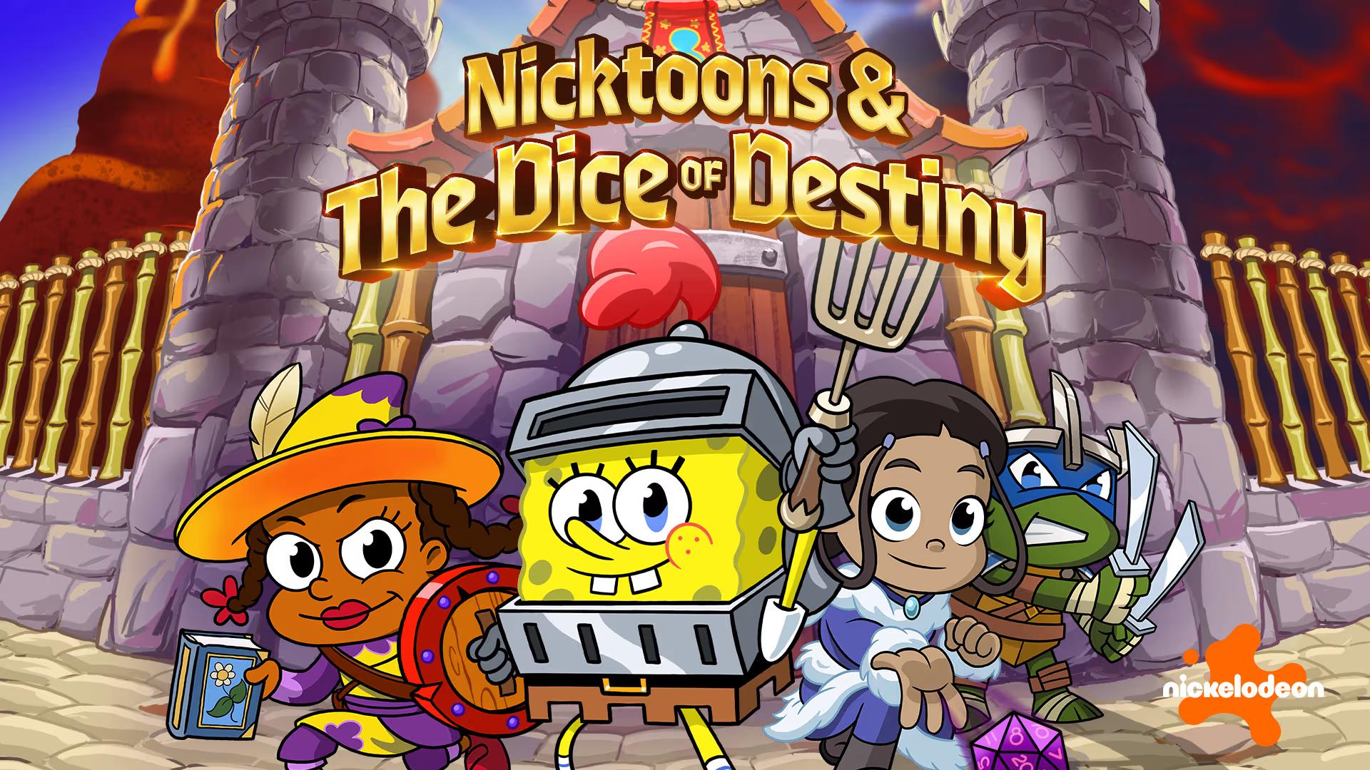 Nicktoons & The Dice Of Destiny title screen for Nintendo Switch
