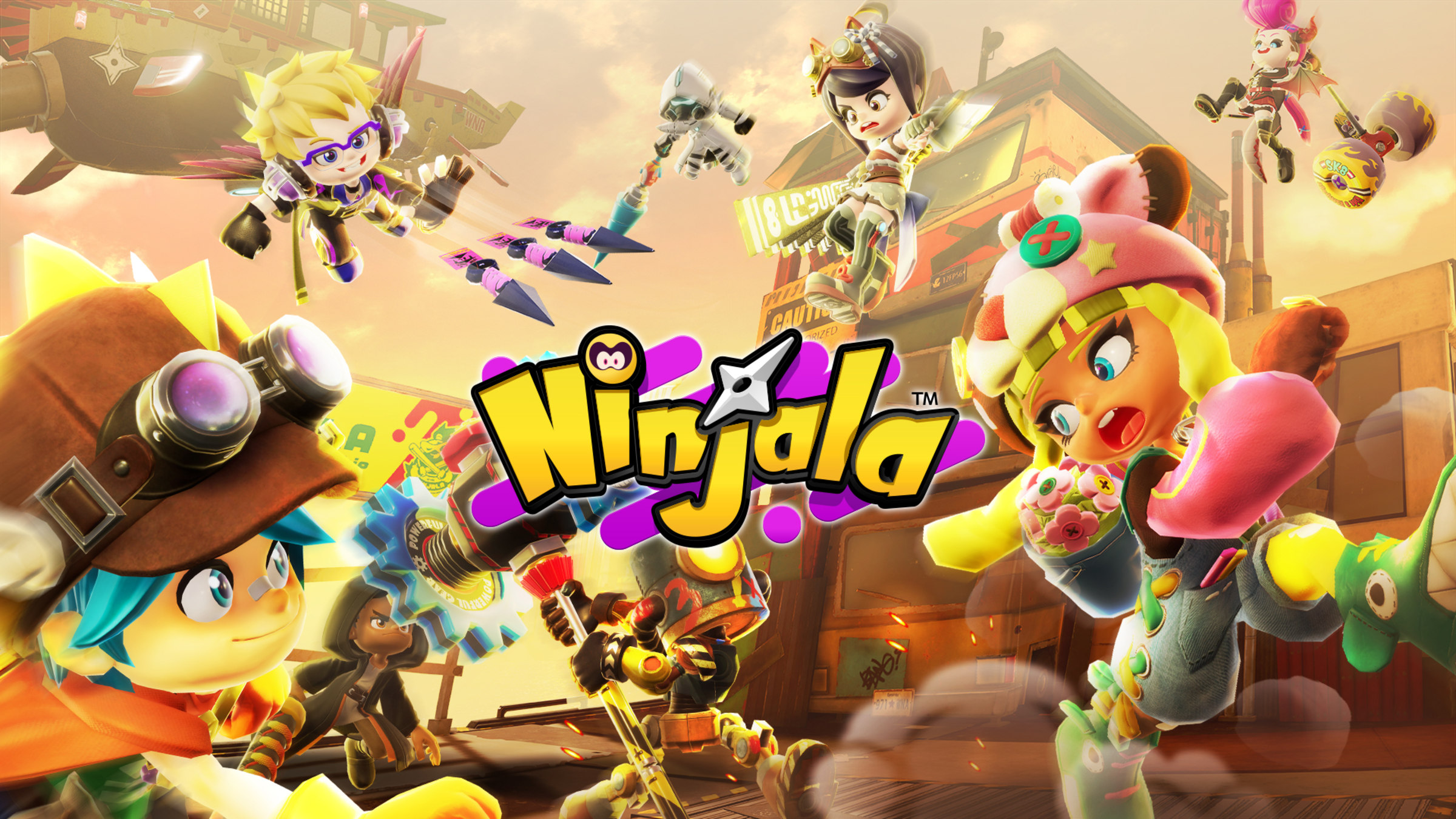 Ninjala title screen for Nintendo Switch