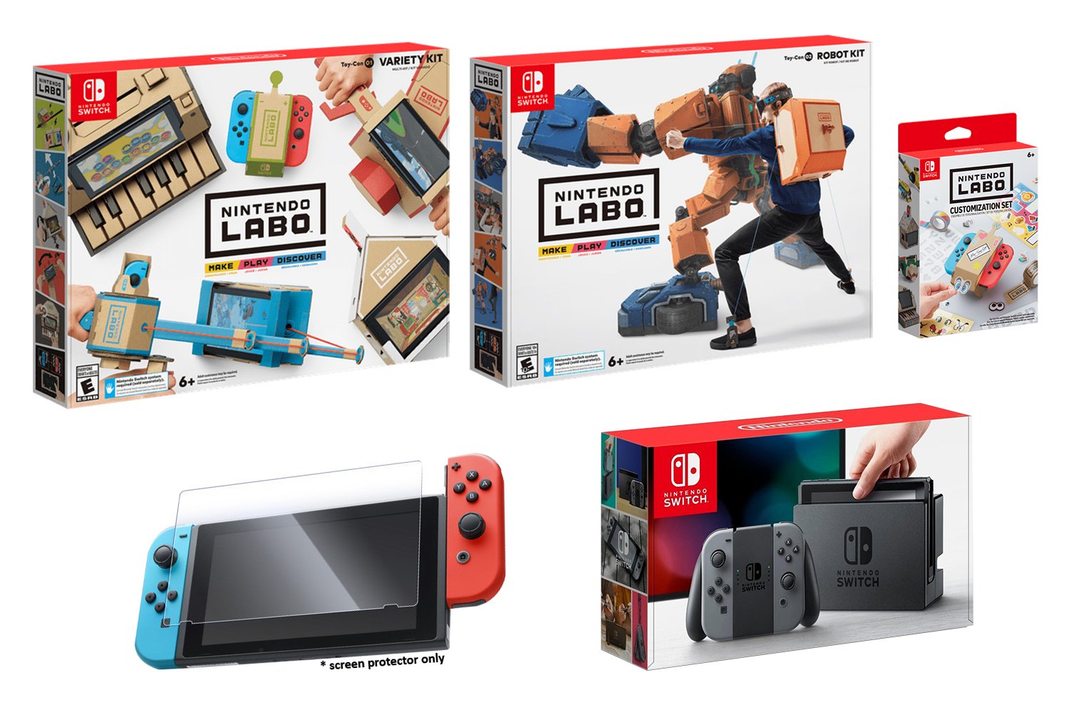 Nintendo Labo Customization Kit title screen for Nintendo Switch