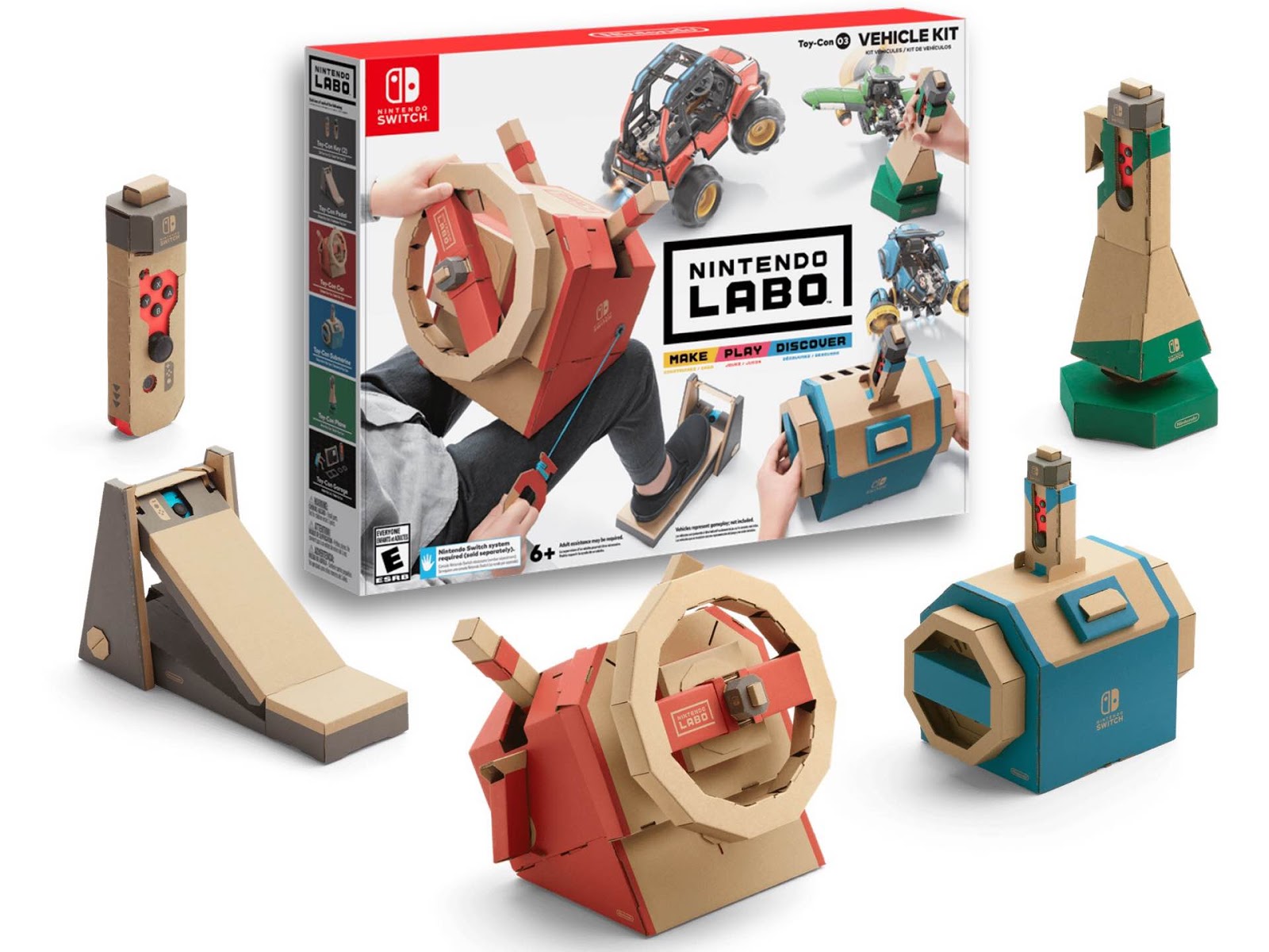 Nintendo Labo Toy-Con 03 Vehicle Kit title screen for Nintendo Switch