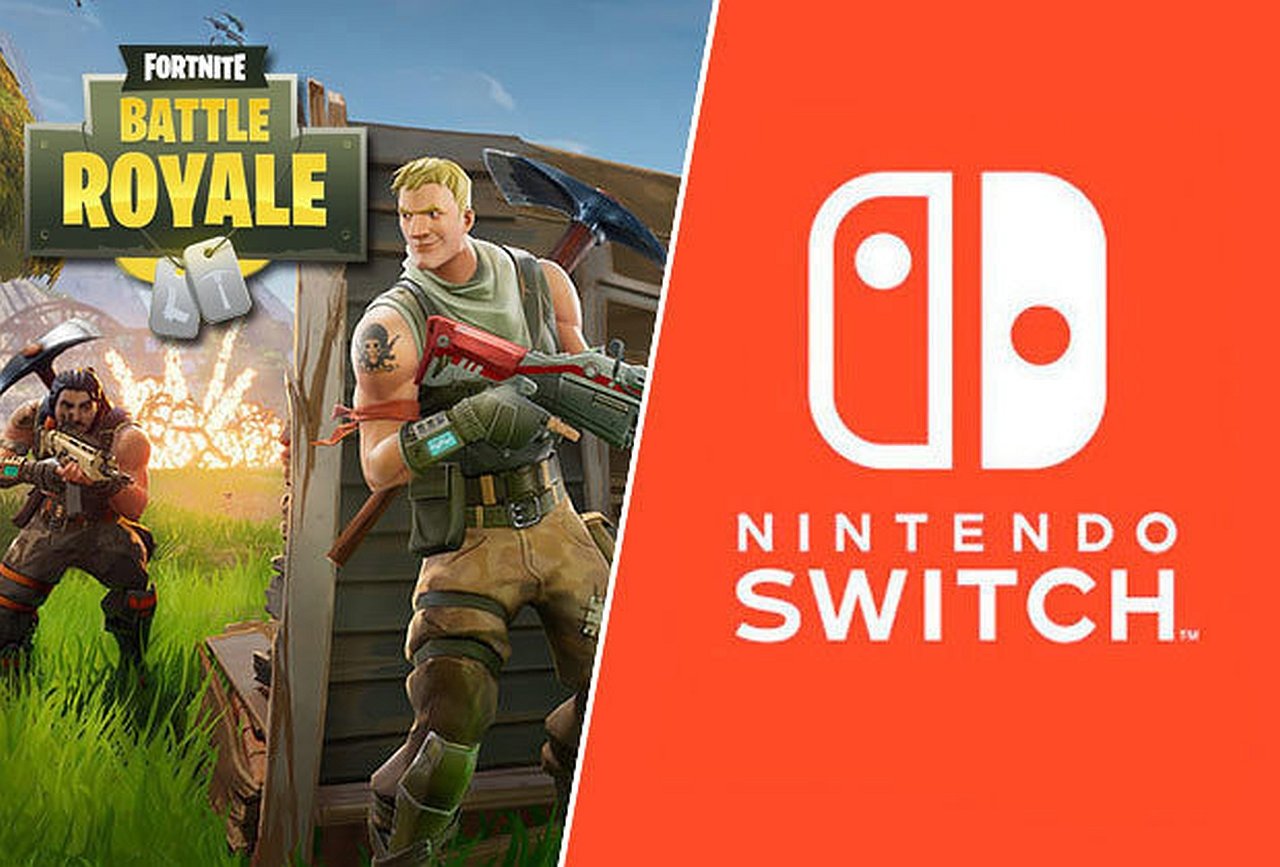 Nintendo Switch Fortnite Bundle title screen for Nintendo Switch