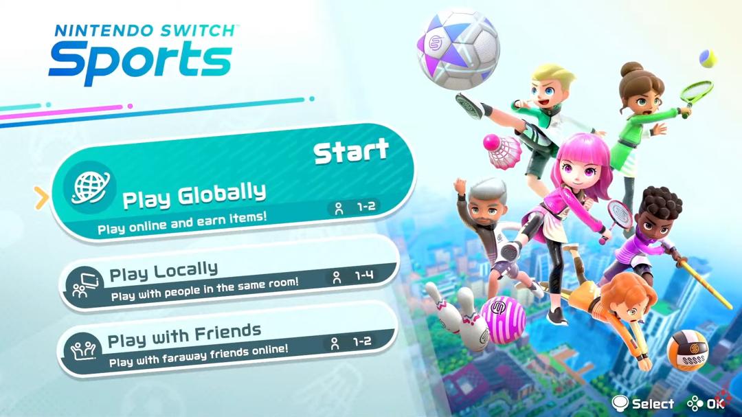 Nintendo Switch Sports title screen for Nintendo Switch