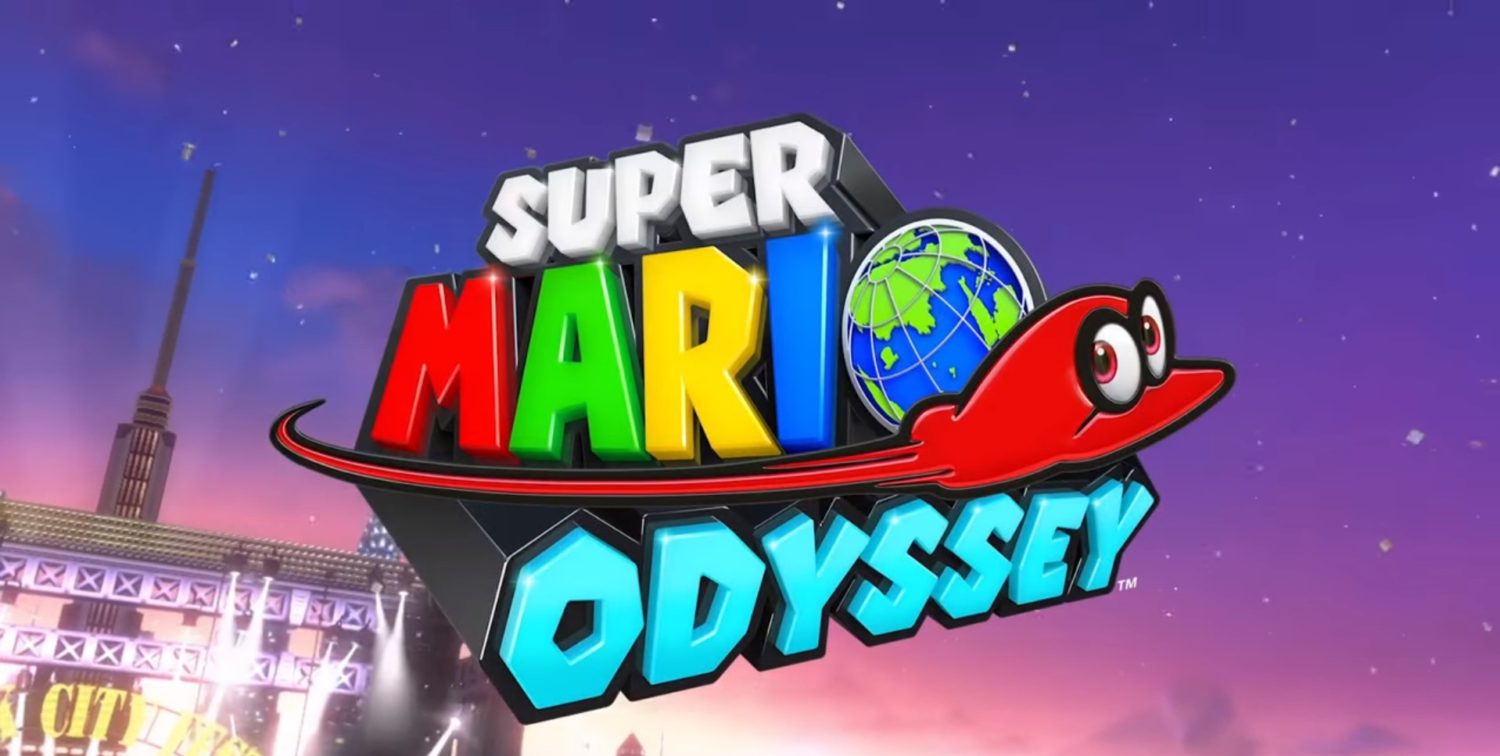 Nintendo Switch Super Mario Odyssey Bundle title screen for Nintendo Switch