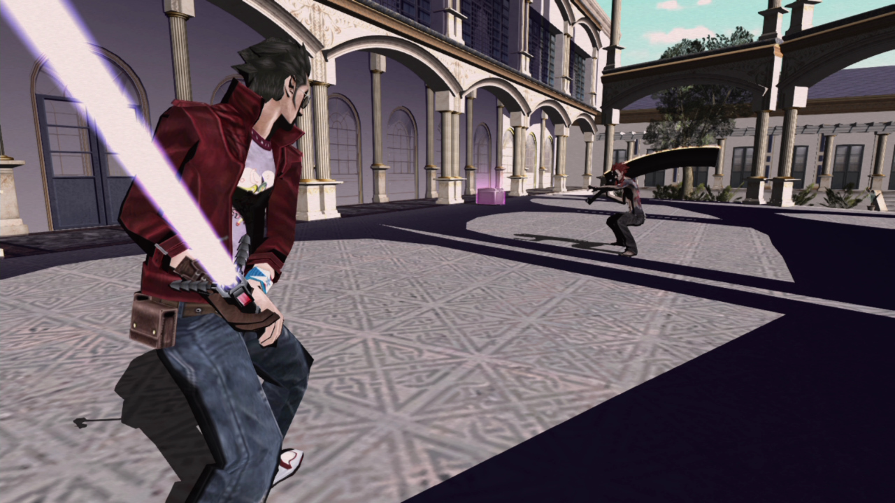 No More Heroes title screen for Nintendo Switch