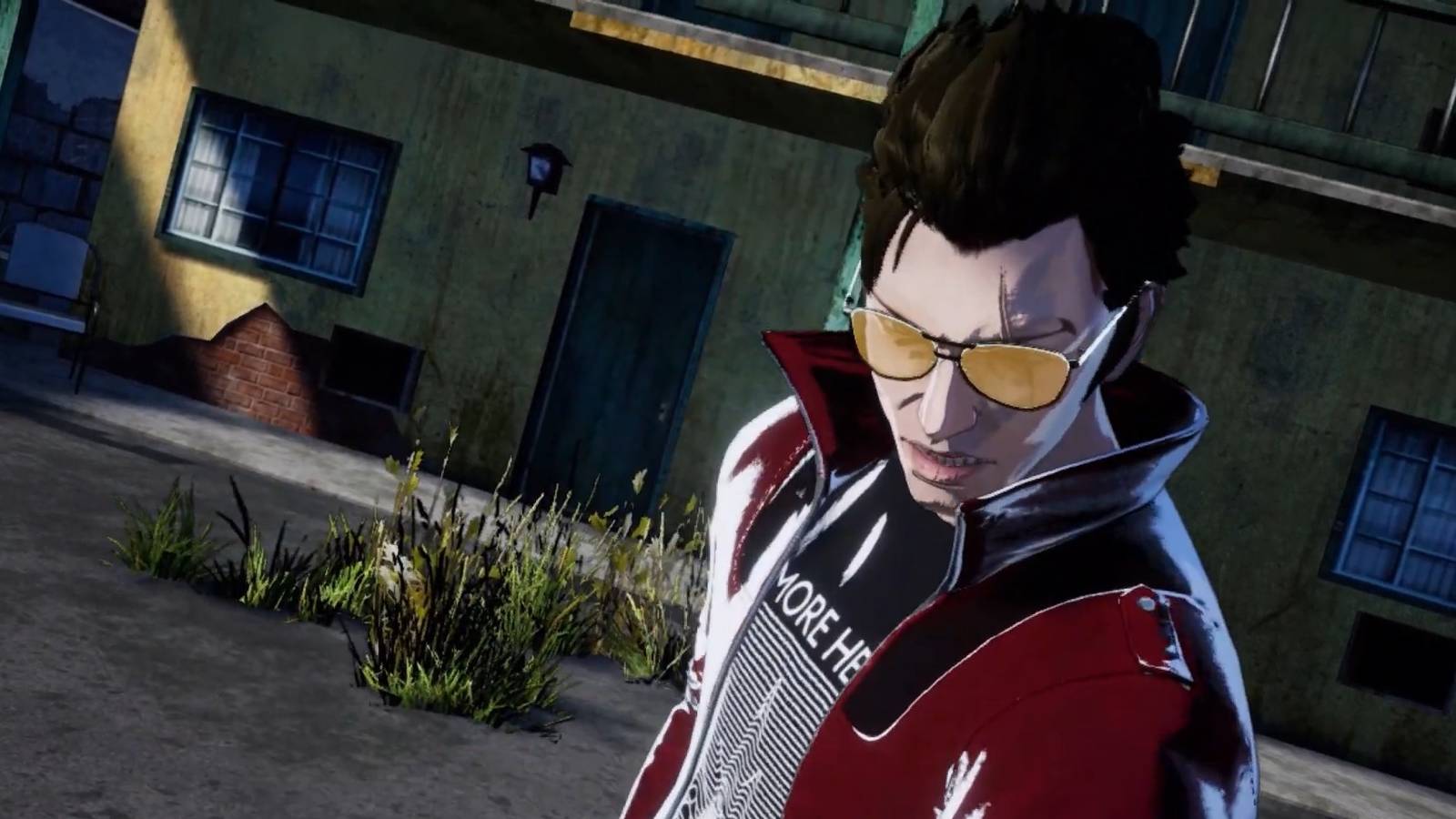 No More Heroes 1+2 title screen for Nintendo Switch