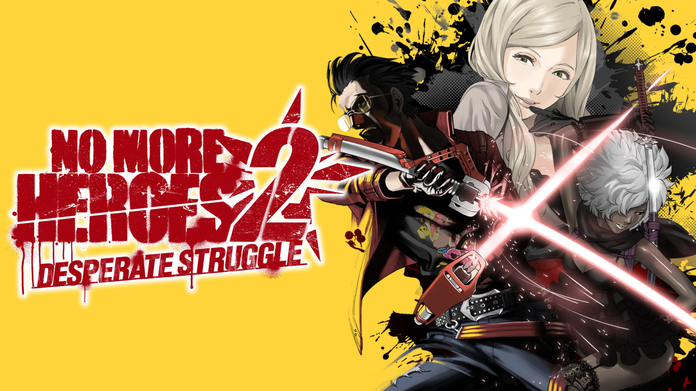 No More Heroes 2: Desperate Struggle title screen for Nintendo Switch