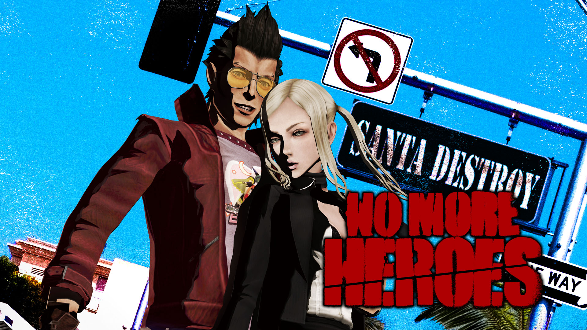 No More Heroes Santa Destroy Bundle title screen for Nintendo Switch