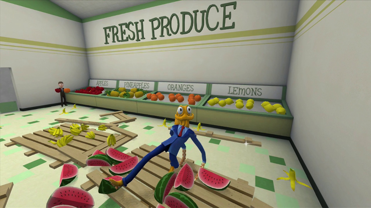 Octodad: Dadliest Catch title screen for Nintendo Switch