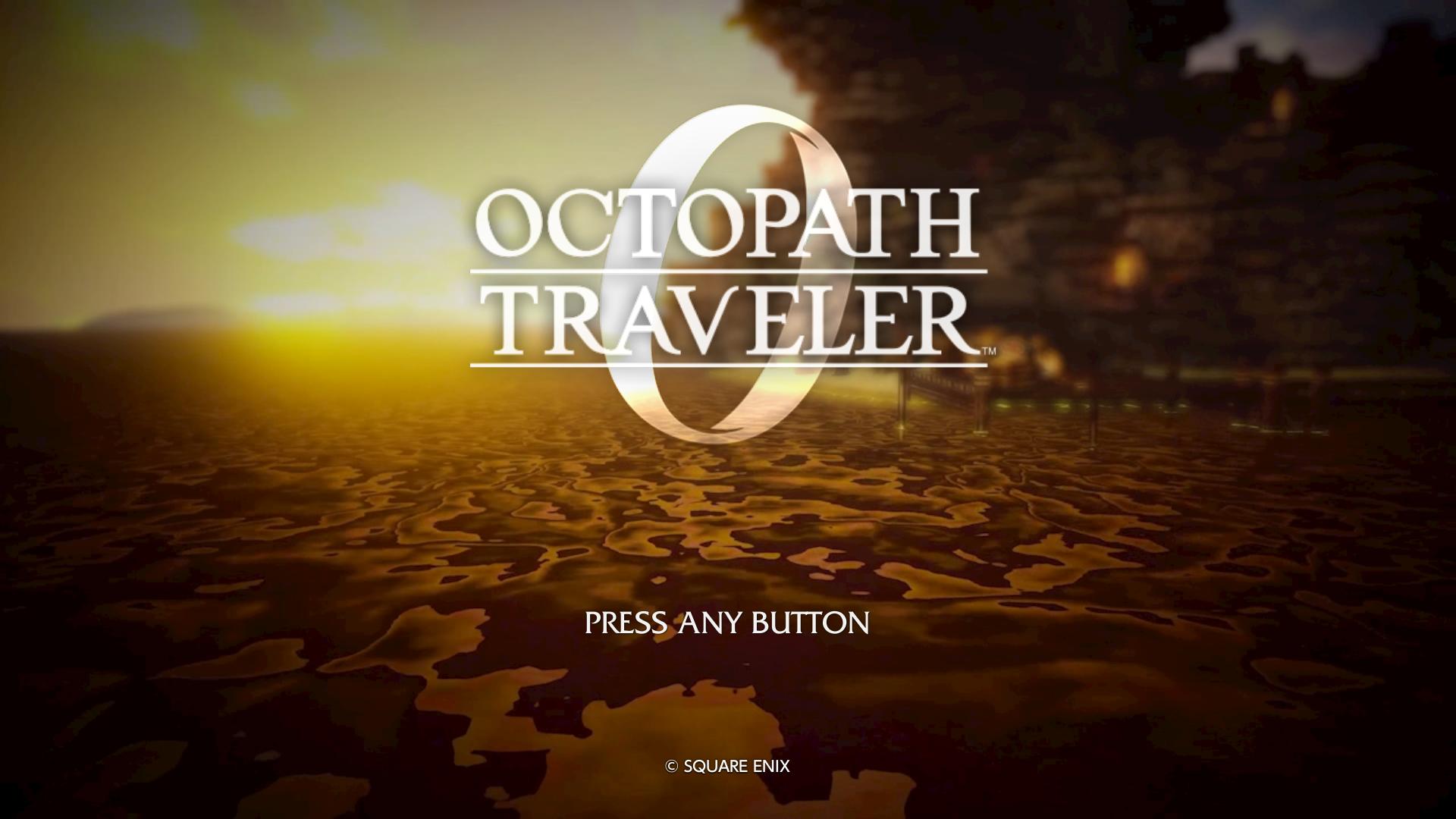 Octopath Traveler 0 title screen for Nintendo Switch