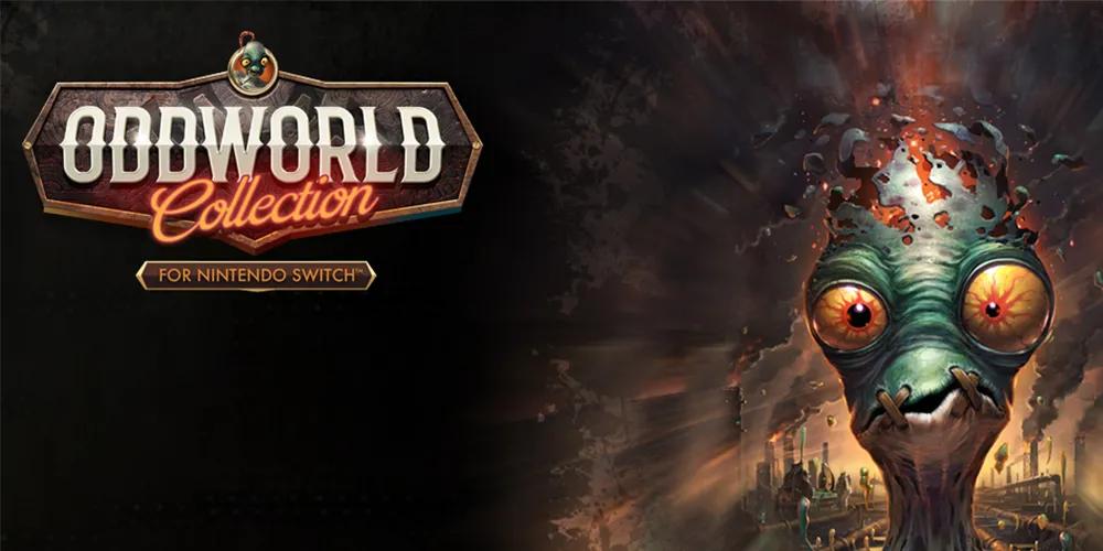 Oddworld: Collection title screen for Nintendo Switch