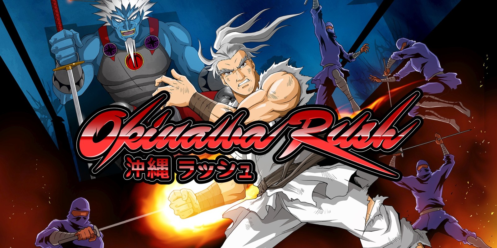 Okinawa Rush title screen for Nintendo Switch
