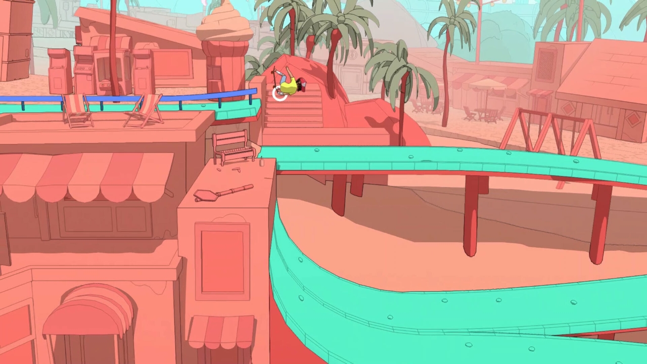 OlliOlli World title screen for Nintendo Switch