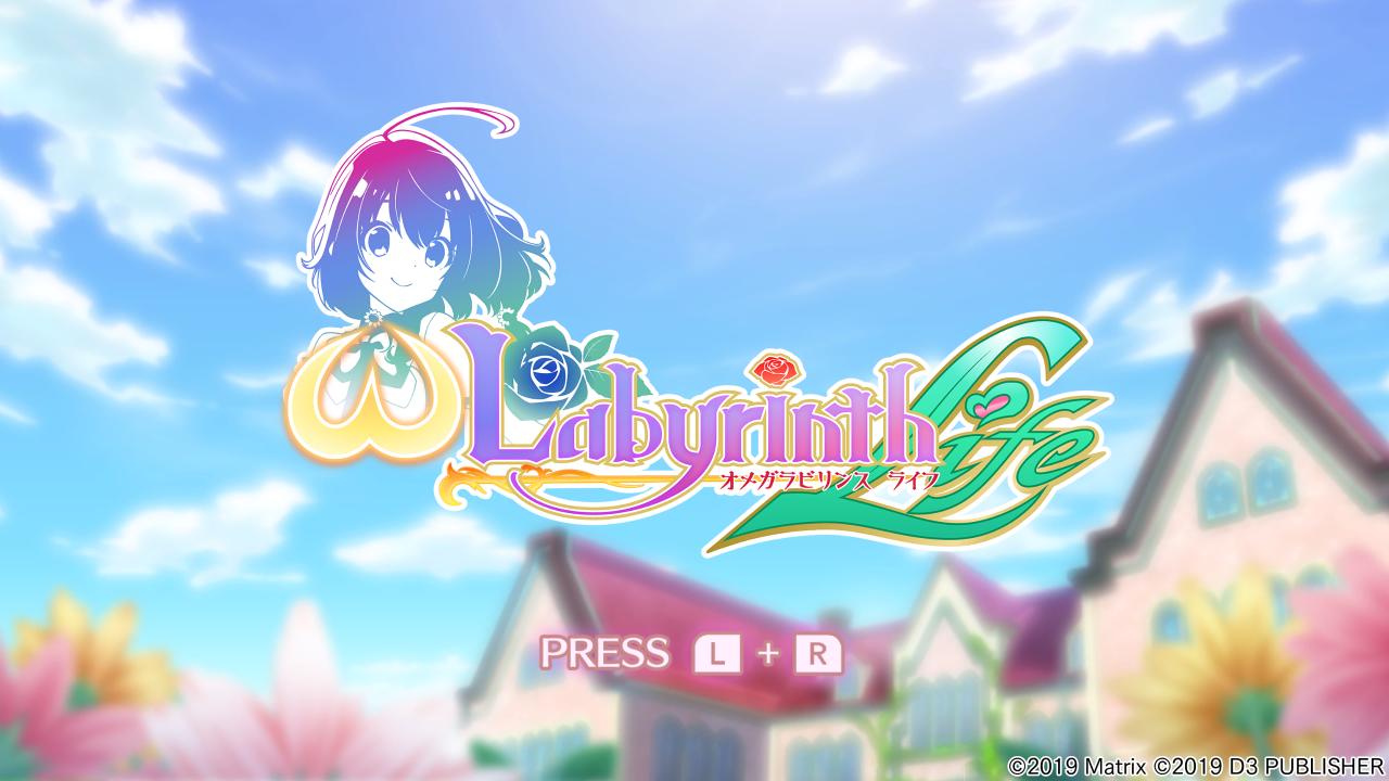 Omega Labyrinth Life title screen for Nintendo Switch