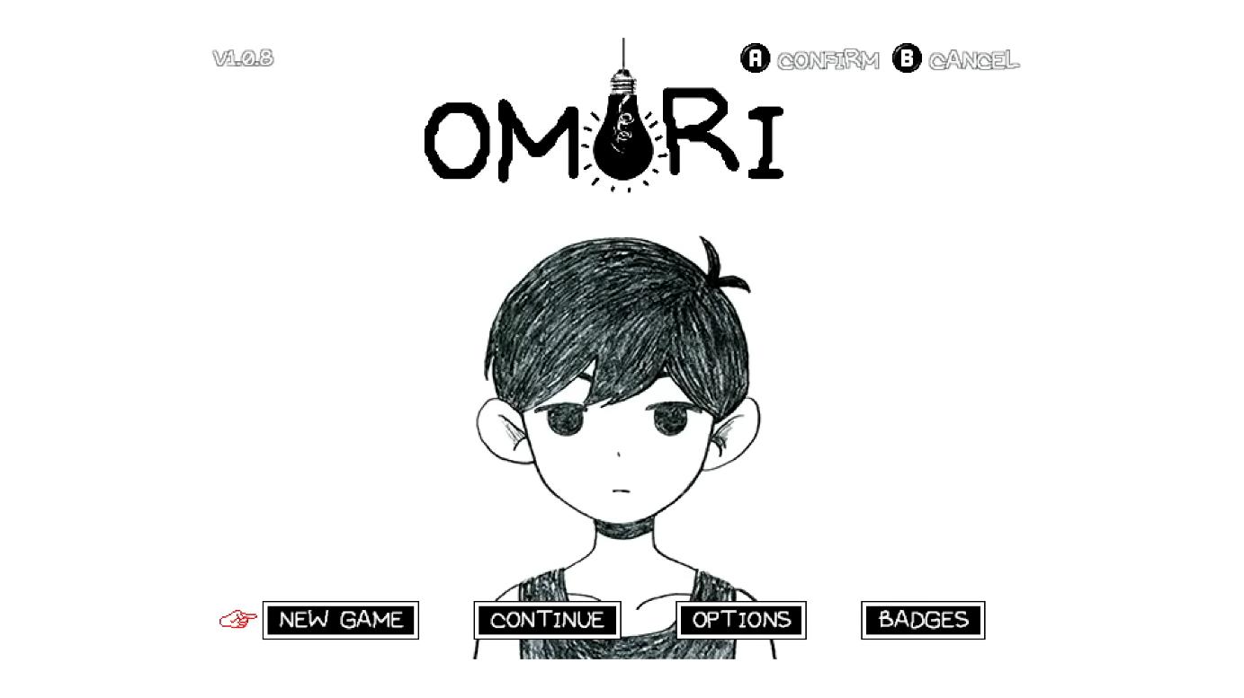 OMORI Collector's Edition title screen for Nintendo Switch
