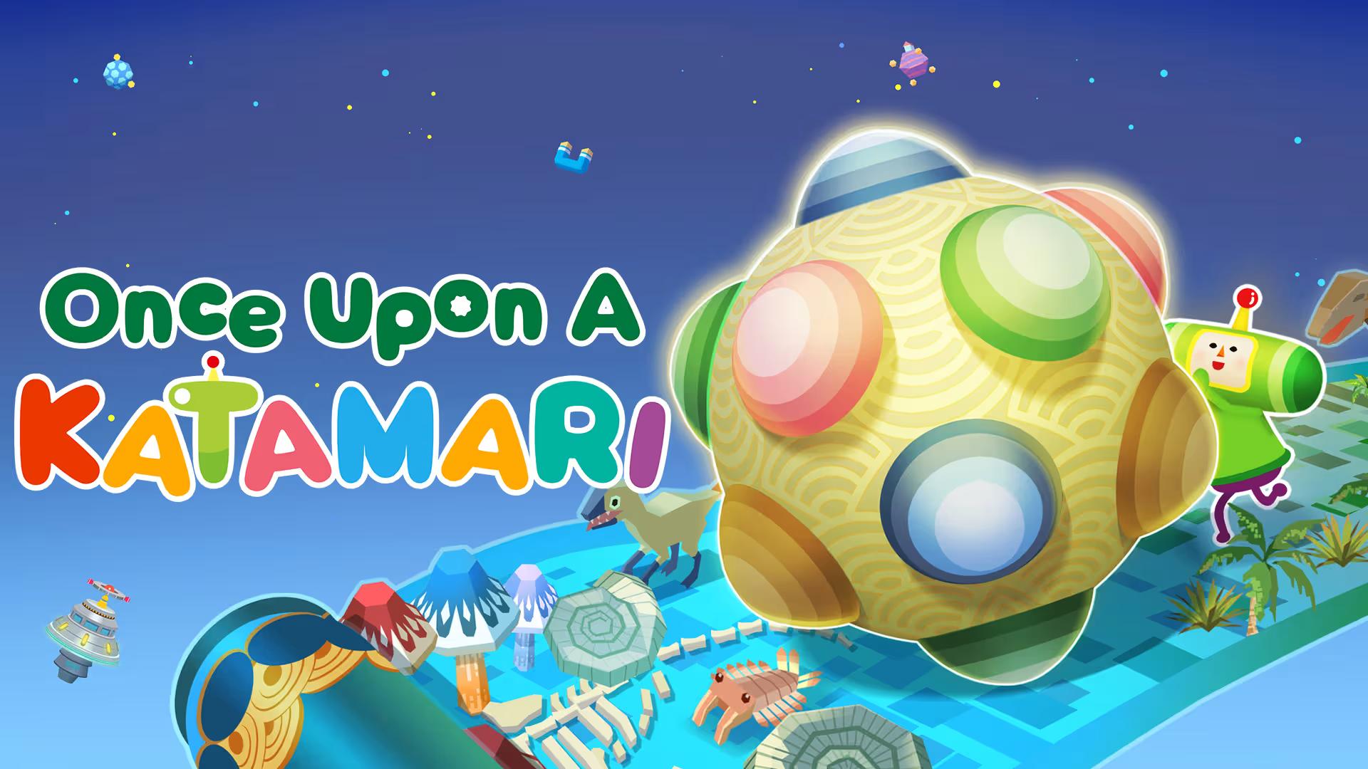 Once Upon A Katamari title screen for Nintendo Switch