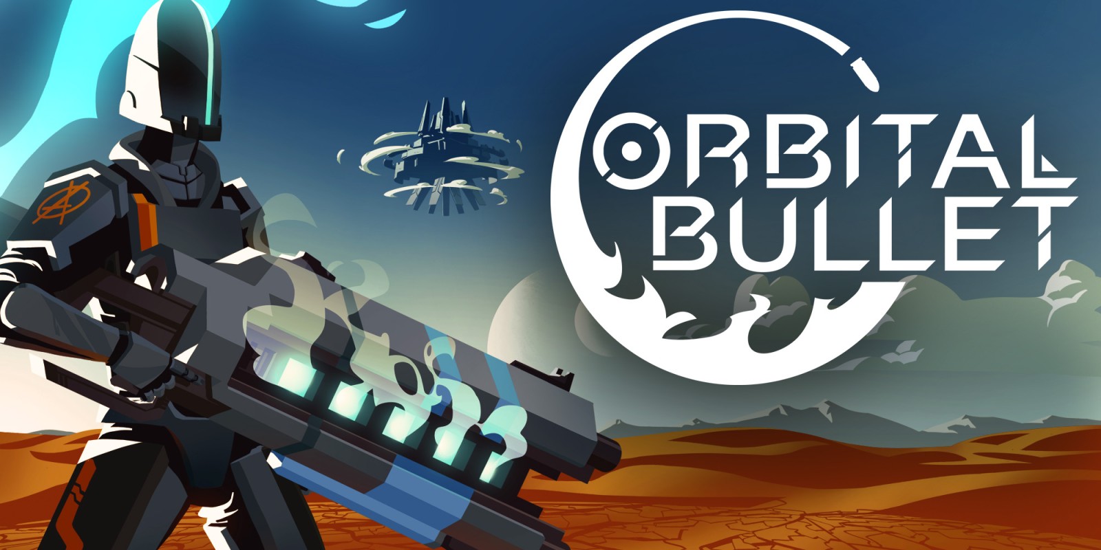 Orbital Bullet title screen for Nintendo Switch