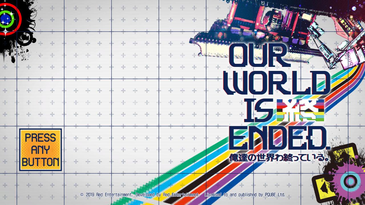 Our World is Ended title screen for Nintendo Switch