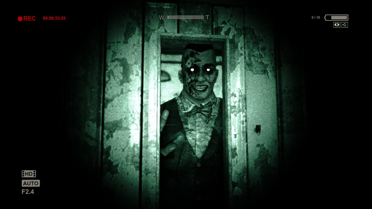 Outlast Bundle of Terror title screen for Nintendo Switch