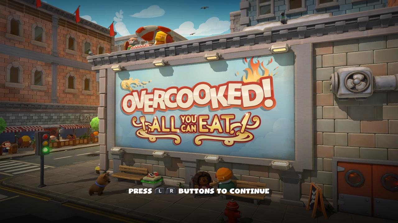 Overcooked: All You Can Eat title screen for Nintendo Switch