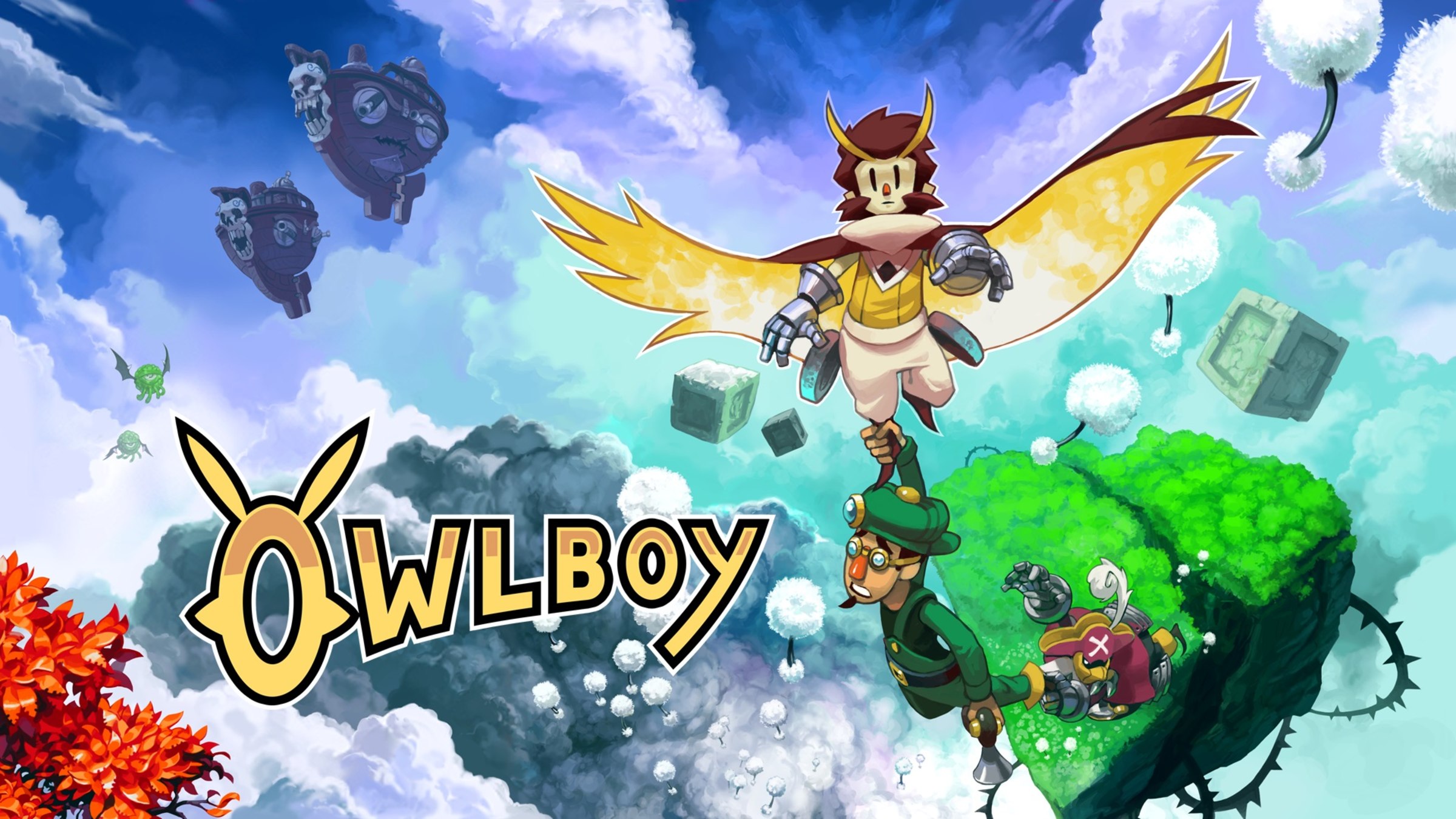 Owlboy Limited Edition title screen for Nintendo Switch