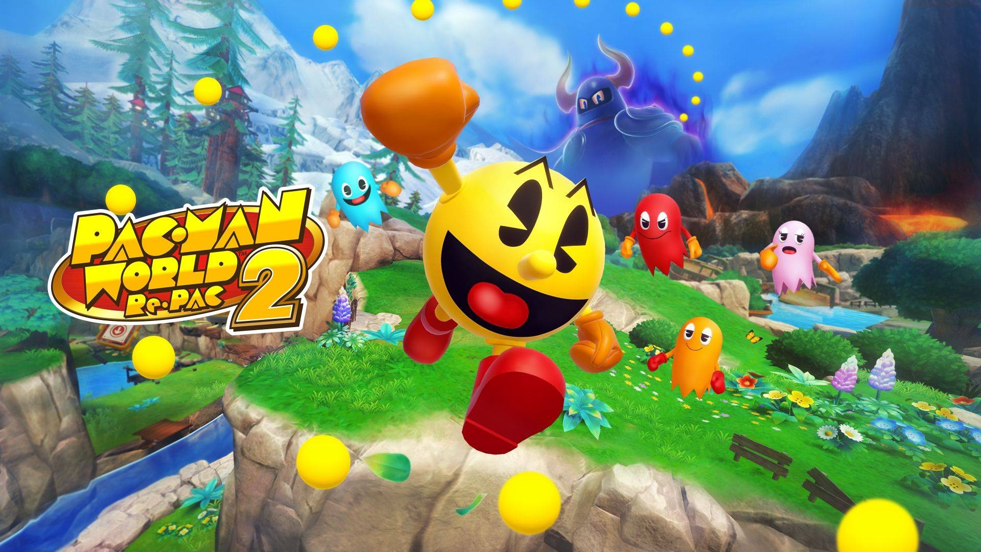 Pac-Man World 2 Re-Pac title screen for Nintendo Switch