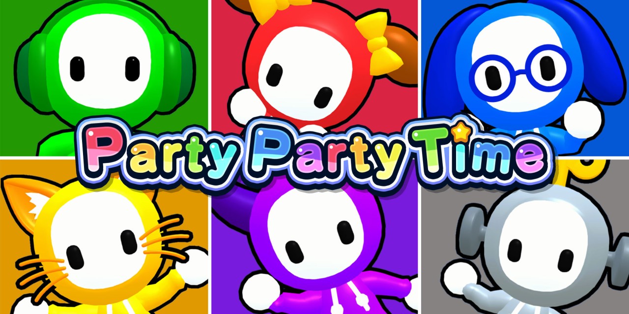 Party Party Time title screen for Nintendo Switch