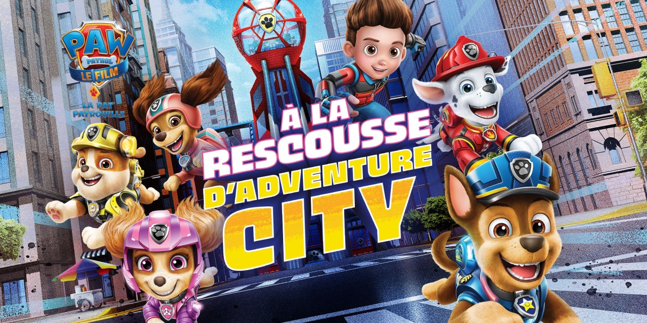 PAW Patrol The Movie: Adventure City Calls title screen for Nintendo Switch