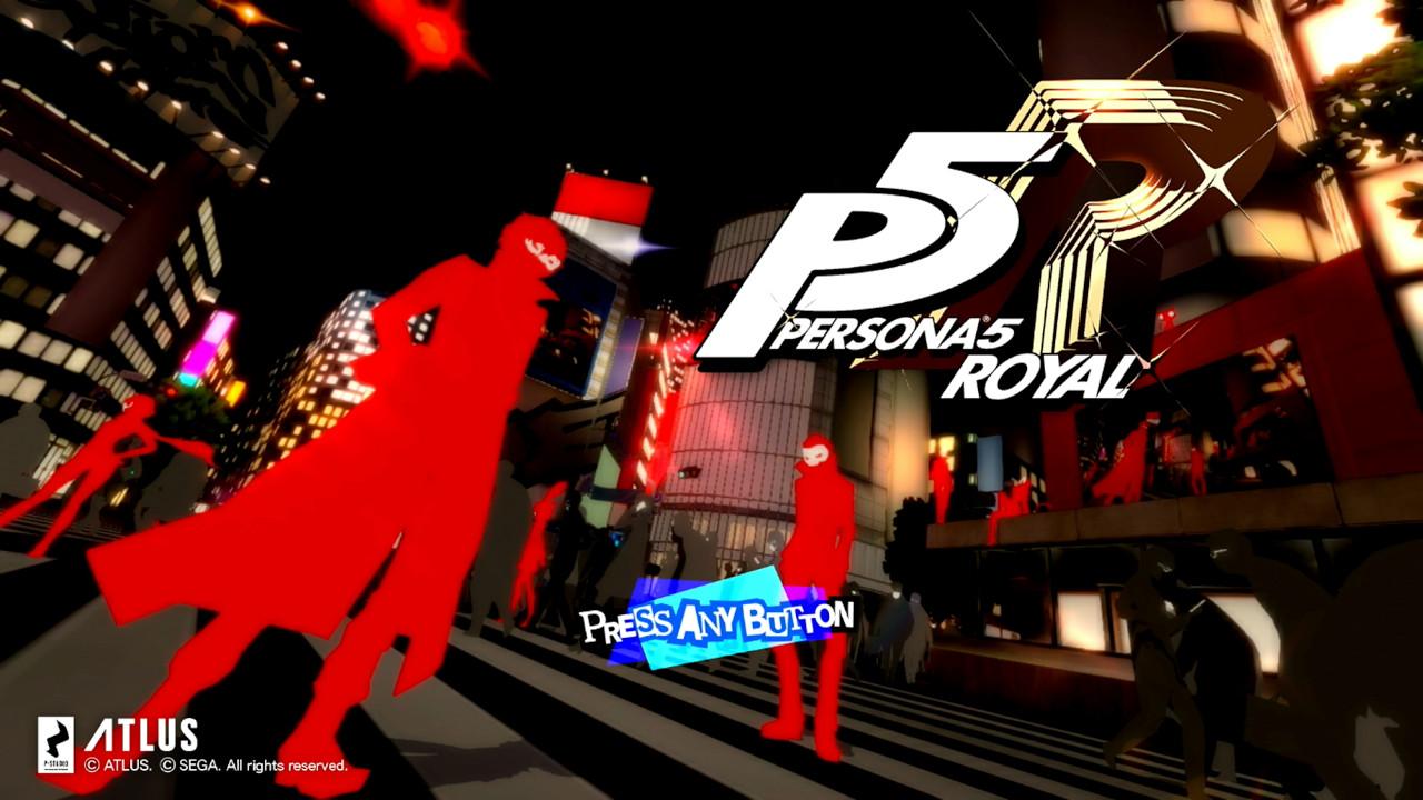 Persona 5 Royal  1 More Edition title screen for Nintendo Switch