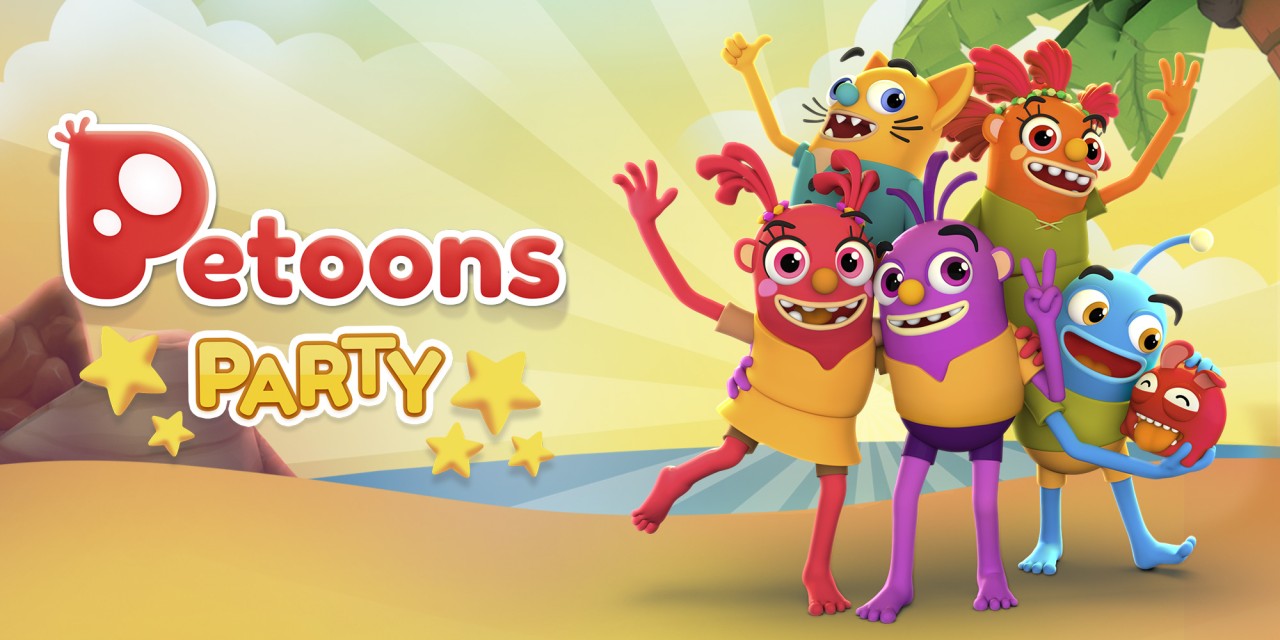 Petoons Party title screen for Nintendo Switch