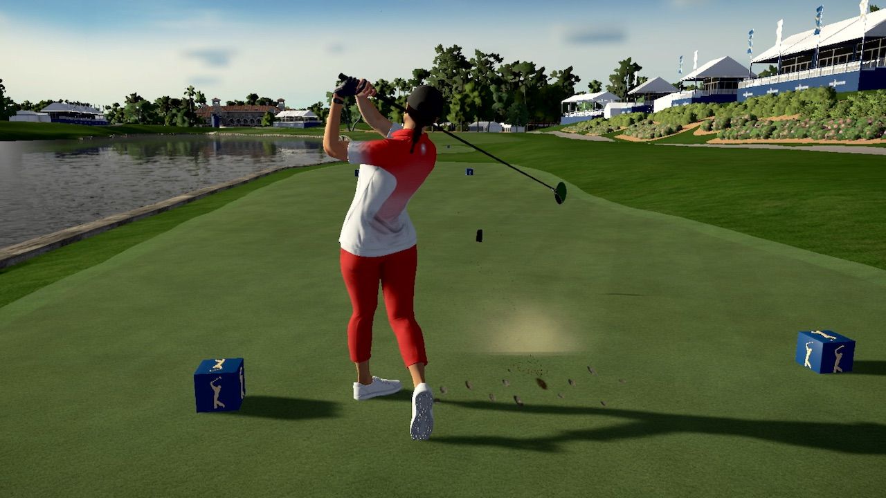 PGA Tour 2K21 title screen for Nintendo Switch