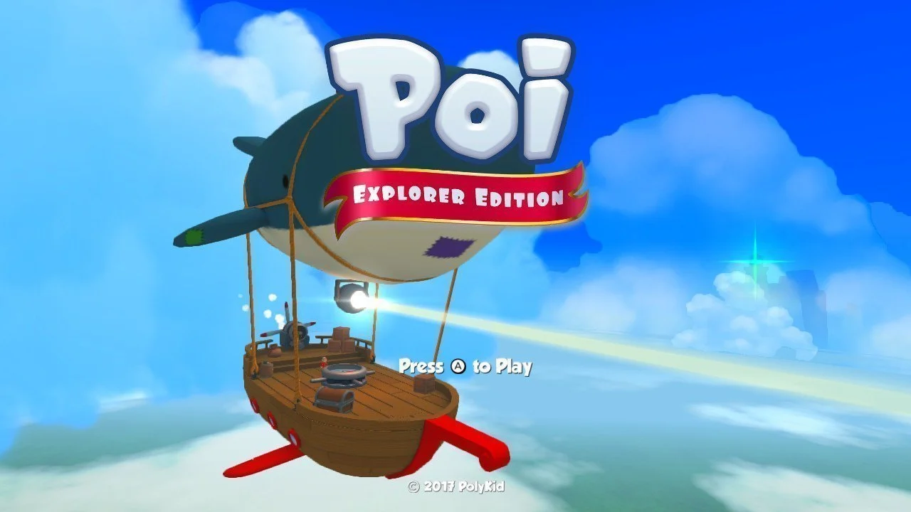 Poi: Explorer Edition title screen for Nintendo Switch